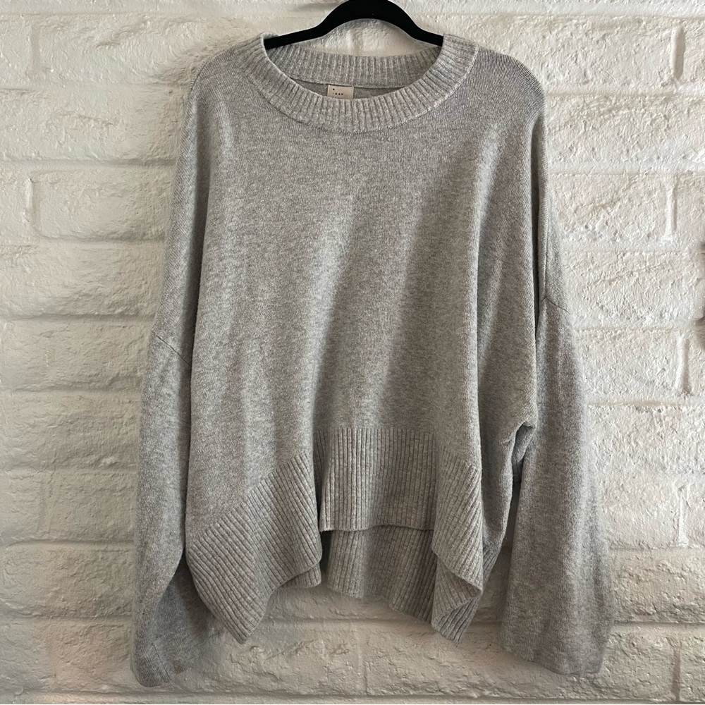 Oversized gray sweater